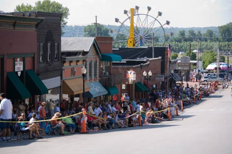 The annual Parkville Days featuring Catherine's Dance Studio, 170 English Landing Drive, Suite 111 Parkville, MO 64152 in the Saturday morning parade.