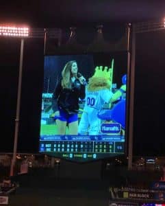 Abby Jeans part of the KC Royals Dancing K Crew